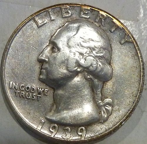 1939-D EXTRA FINE Washington Quarter XF  ( 212-25)