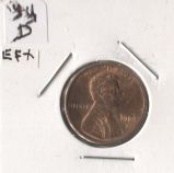 1984 - D  LINCOLN  CENT  -    EXTRA  FINE +