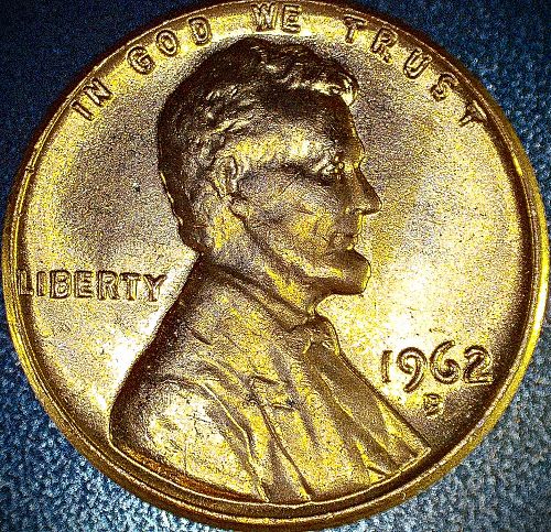 1962 D Lincoln Memorial Cent BU