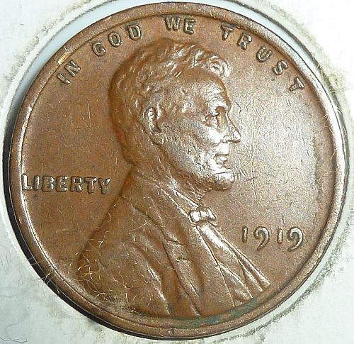 1919-P ABOUT UN-CIRCULATED Lincoln Wheat Cent AU ( 109)