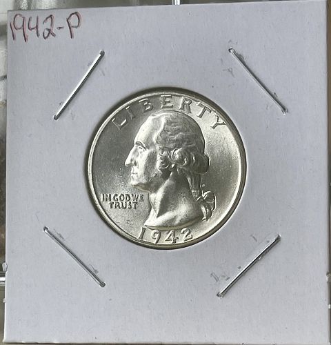 1942-P Washington Silver Quarter