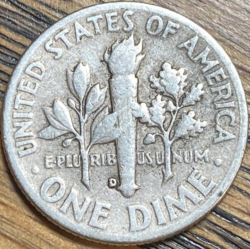 1948D Roosevelt dime in VERY FINE condition