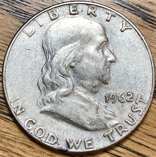 1962D Franklin half in EXTREMELY FINE condition