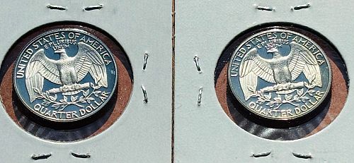 Set of 1984-S and 1985-S PROOF Washington Quarters
