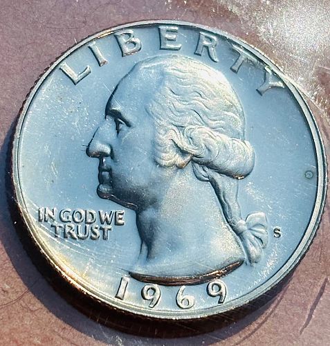 1969-S PROOF Washington Quarter