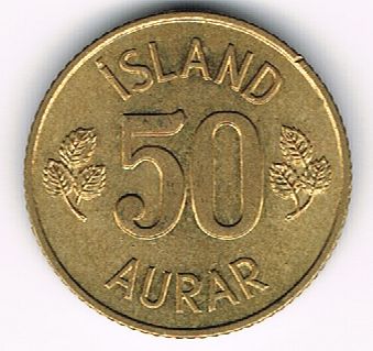 50 Aurar, Iceland, 1971