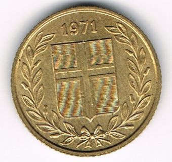 50 Aurar, Iceland, 1971