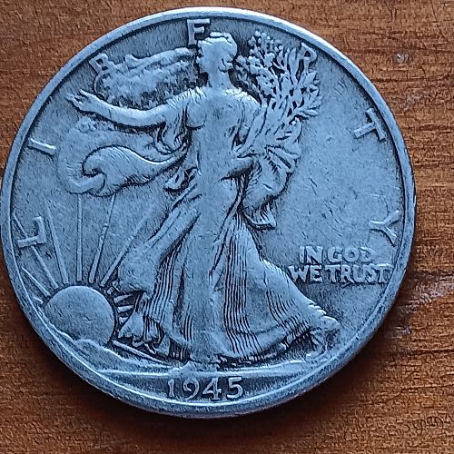 1945-D Walking Liberty Half Dollar