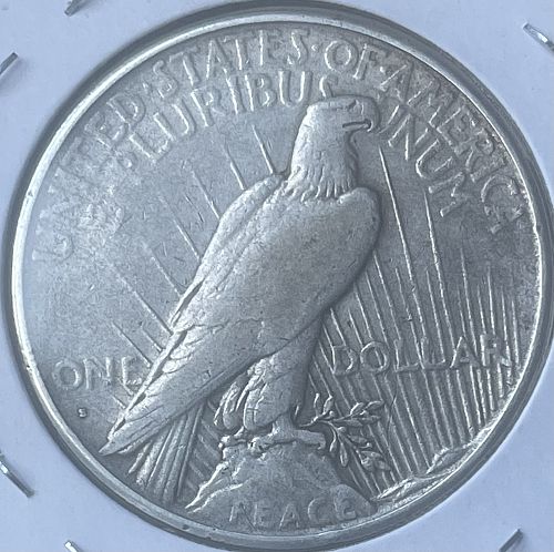 1934-S Peace Silver Dollar • Nice Problem Free Key Date Original Surfaces