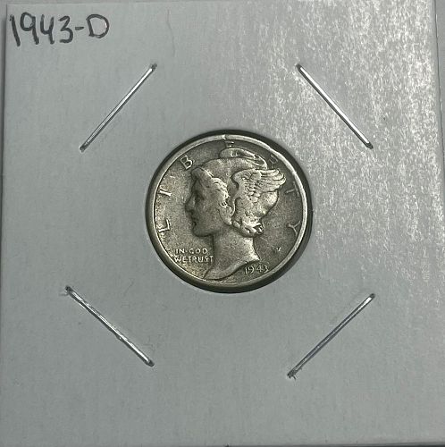 1943-D Mercury Silver Dime