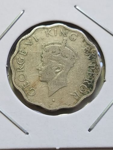 1946 India 1 Anna George VI 2nd portrait Bombay Mumbai Mint One KM 538