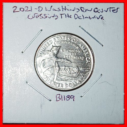 Ⰶ SHIP 1776: USA ★ 1/4 DOLLAR 2021D UNC MINT LUSTRE! WASHINGTON (1789-1797) IN HOLDER