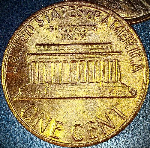 1981 P Lincoln Memorial Cent  GBU Red