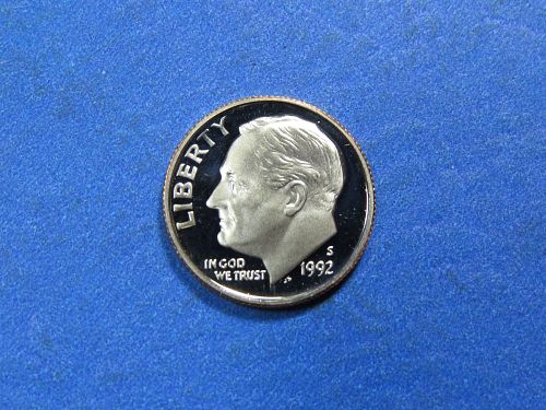 1992-S  PROOF ROOSEVELT DIME (ALWAYS COMBINED SHIPPING) - LOT H649