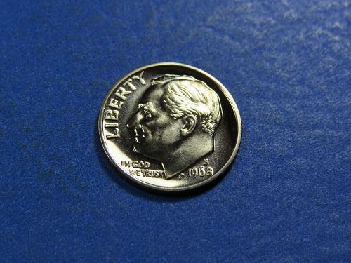 1968-S ROOSEVELT DIME ~ PROOF ~ LOT H654