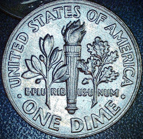 2016 D Roosevelt Dime Gem Brilliant Uncirculated Beautiful Toning Full Bands