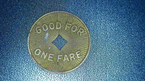 W. & S.M.C.CO. Aliquippa, PA One Fare Token
