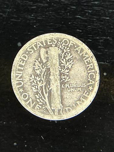 1925-D 90% Silver Mercury Dime