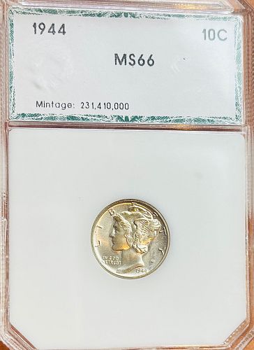 1944 - Uncirculated Mercury Dime