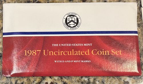 1987 PD Uncirculated Mint Set