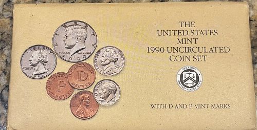 1990 PD Uncirculated Mint Set