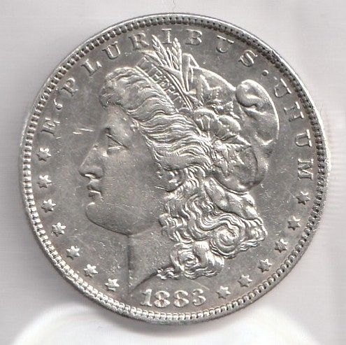 1883-P MORGAN SILVER DOLLAR MS CONDITION USING ANA GRADING STANDARD