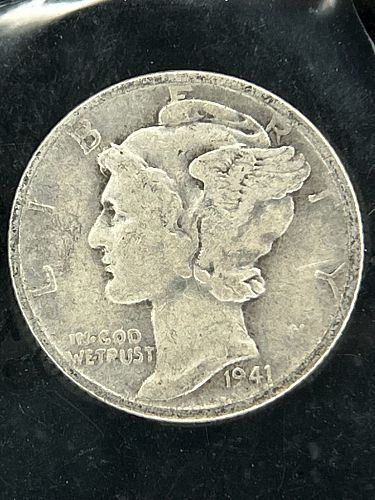 1941-S 90% Silver Mercury Dime