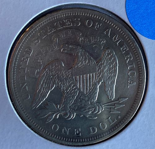 1871p seated dollar