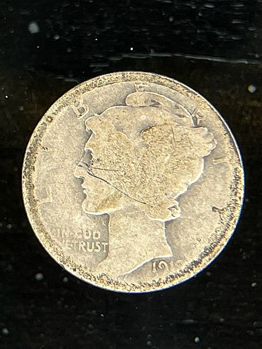 1919-P 90% Silver Mercury Dime