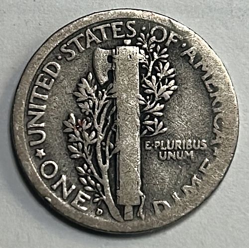 1924 D Mercury Dimes. 31432