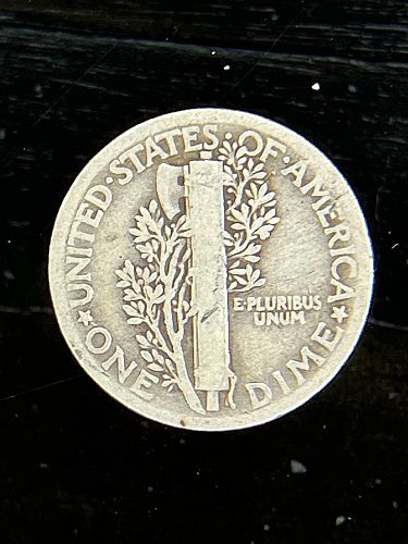 1923-P 90% Silver Mercury Dime