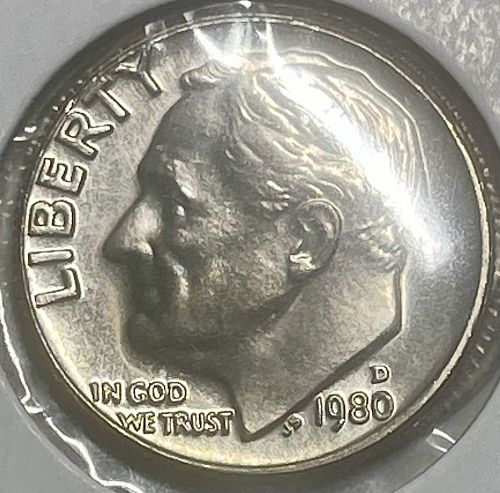 1980-D Roosevelt Dime