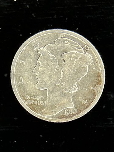 1937-S 90% Silver Mercury Dime