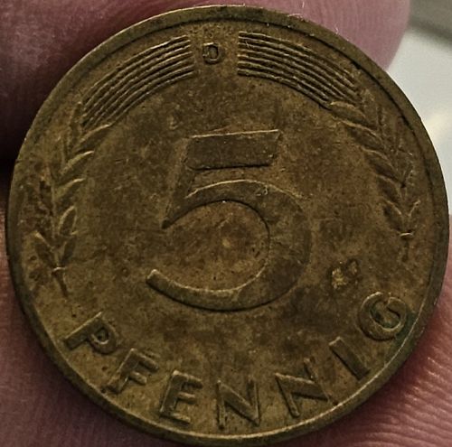 Germany 5 Pfennig 1950 D VF