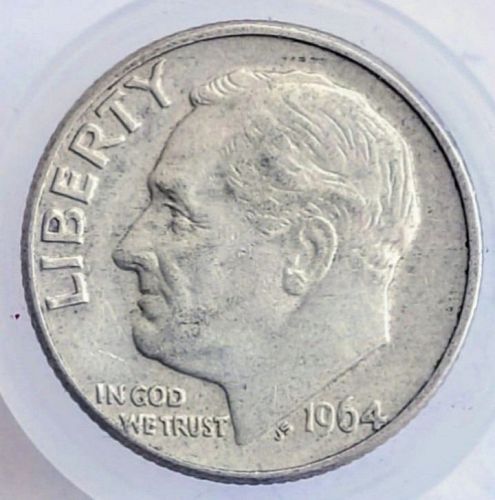 1964 D Roosevelt Dime • D/D RPM Variety • .900 Silver • AU  *ah645
