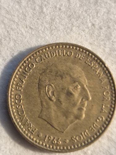 1966 Spain 1 Peseta coin