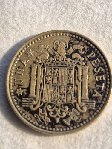 1966 Spain 1 Peseta coin