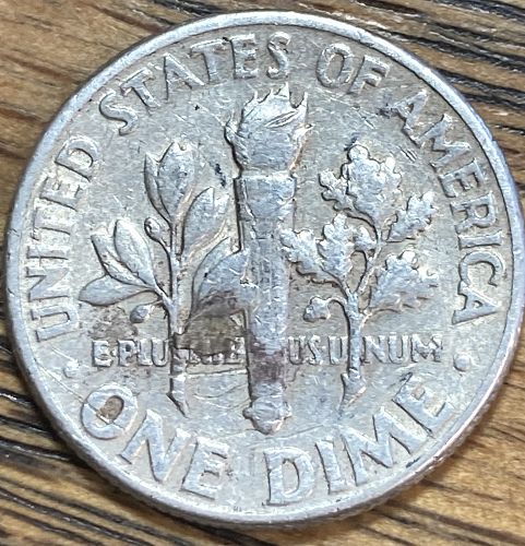 1958 Roosevelt dime in EXTREMELY FINE condition