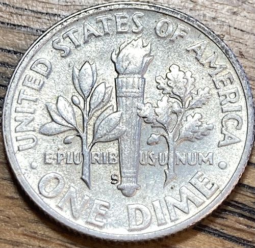 1946S Roosevelt dime in ALMOST UNCIRCULATED condition