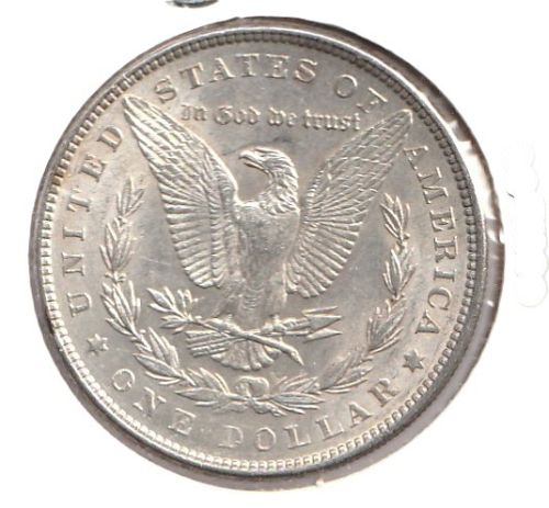 1898-P MORGAN SILVER DOLLAR ABOUT UNCIRCULATED CONDITION USING ANA GRADING STANDARDS
