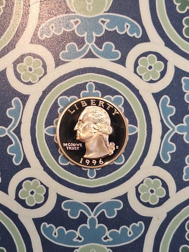 1996 S WASHINGTON QUARTER    cb45