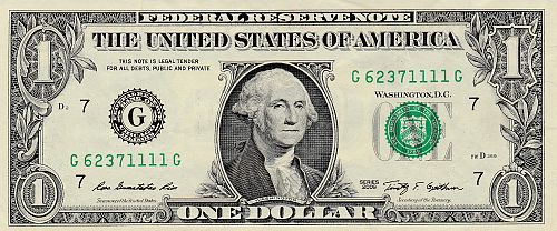 2009   $1 FEDERAL RESERVE NOTE  -4  -1111's    6237- 1111