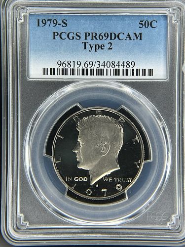 1979-S PCGS PR69 DCAM Type 2 - Kennedy Half Dollar