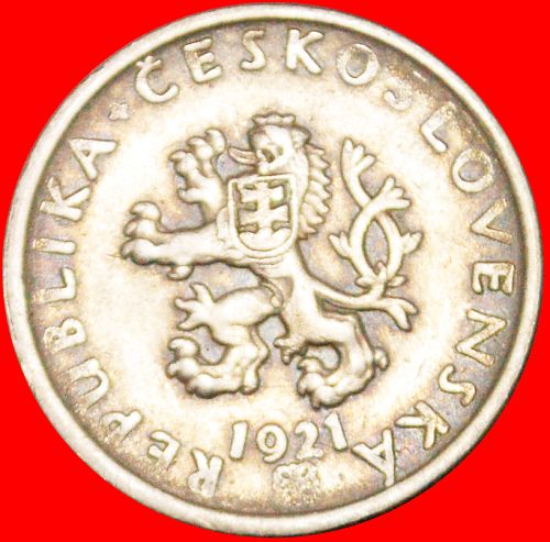 Ⰶ SICKLE (1921-1938): CZECHOSLOVAKIA ★ 20 HELLER 1921!