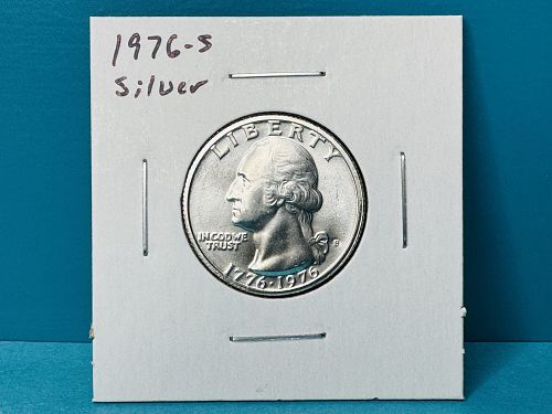 1976-S 40% Silver Clad Washington Quarter