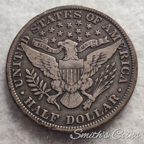 1909 ~ Barber Half Dollar ~ Fine