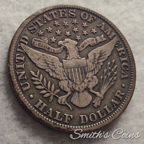 1909 ~ Barber Half Dollar ~ Fine