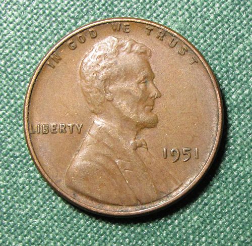 1951 P Wheat Back Lincoln Cent