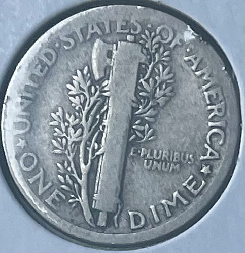 1921-P Mercury Silver Dime
