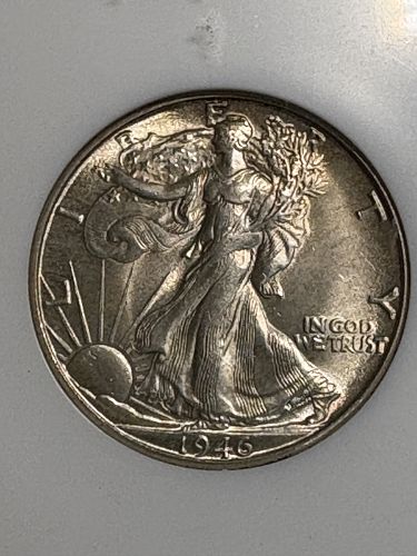 1946-D Walking Liberty Half Dollar NGC MS64